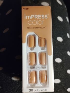 Kiss Pure Fit Press-On Nails — Mauve, Pale Pink
